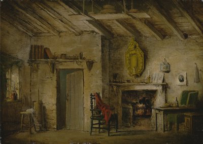 Stage Design for Heart of Midlothian; Deans Cottage by Alexander Nasmyth